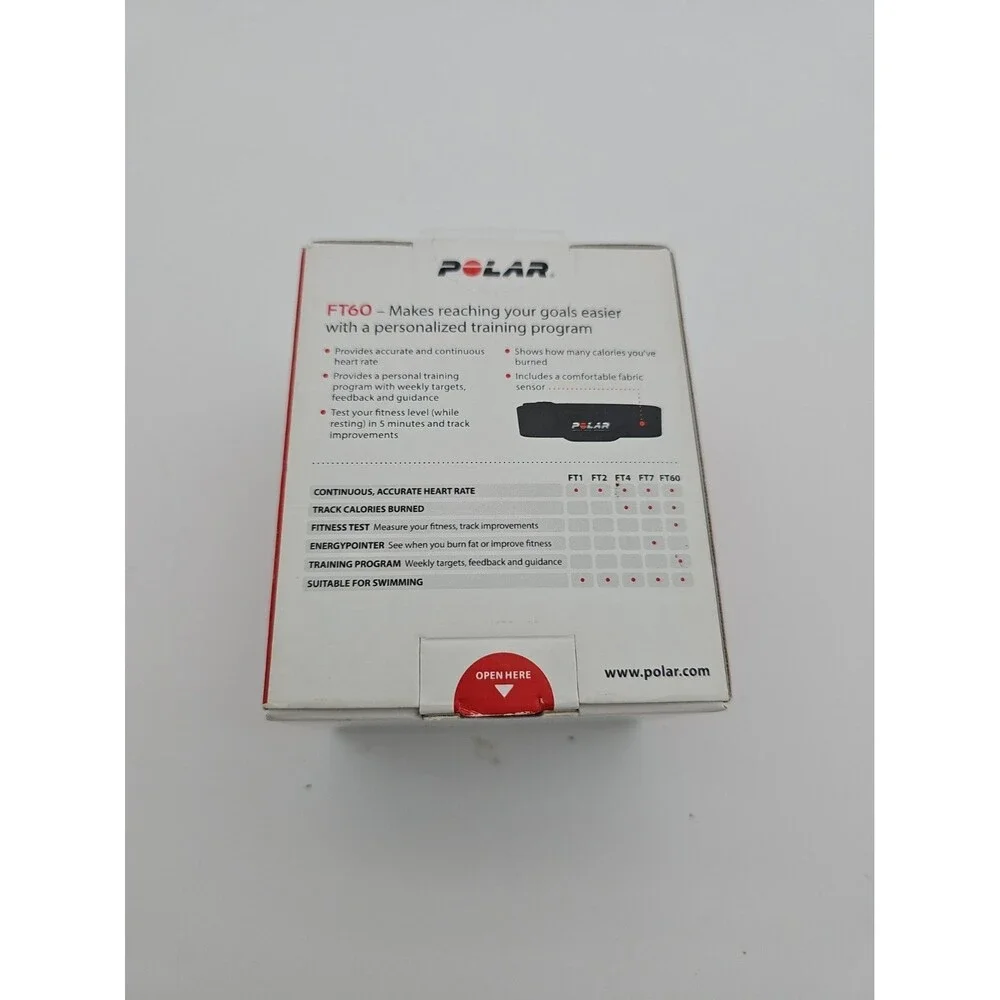 Polar Flow FT60 Heart Rate Monitor Watch Men's Digital New
